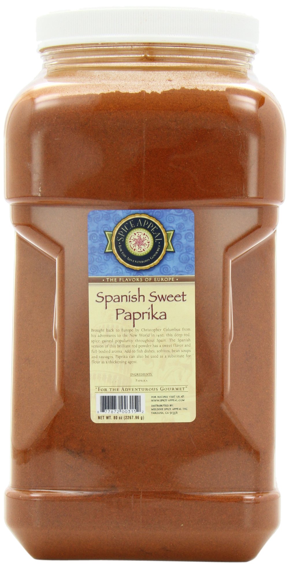 Spice Appeal Spanish Sweet Paprika, 5 lbs