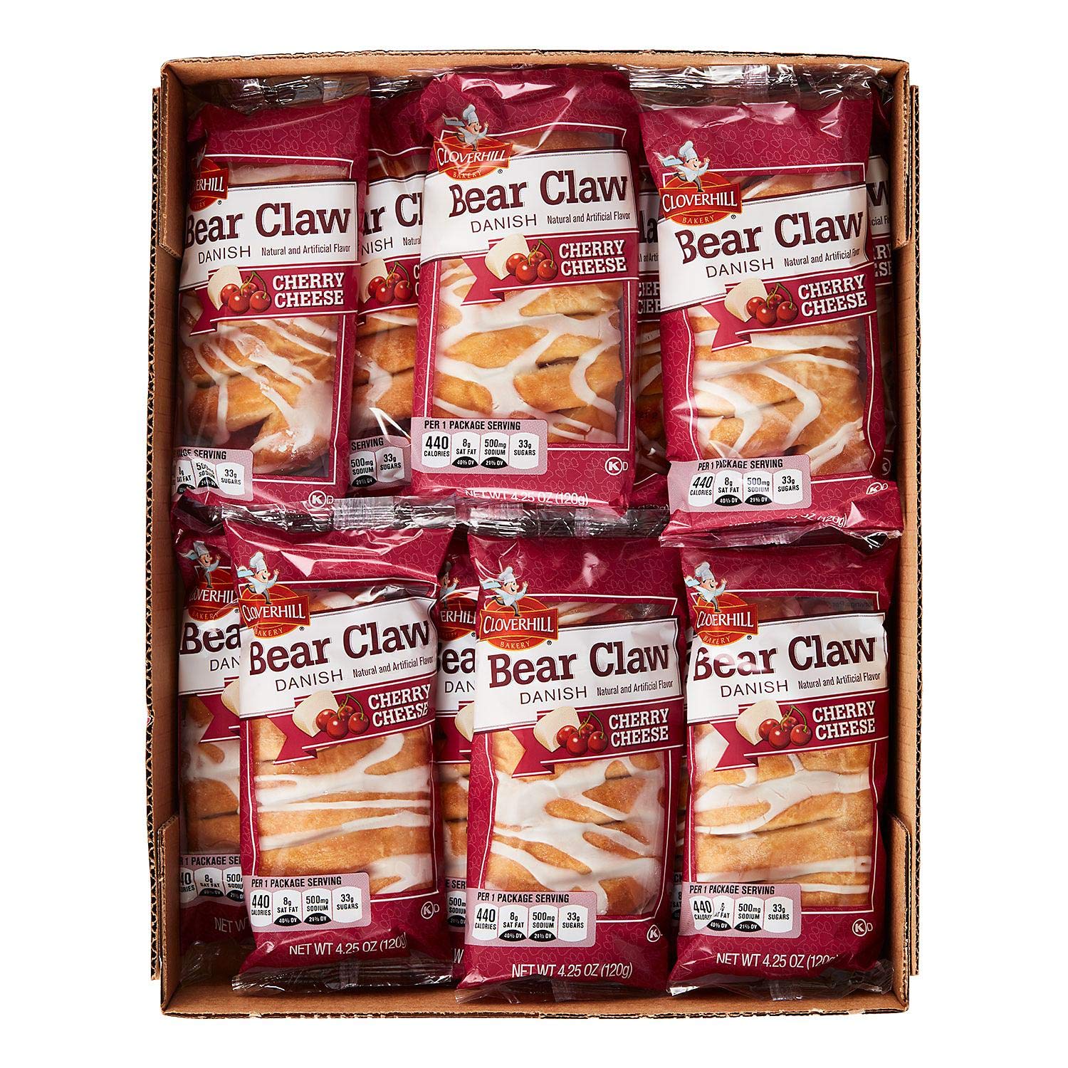 Cloverhill Cherry & Cheese Danish (4.25 oz. ea., 16ct.)