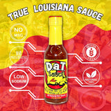 D.a.T. SaUcE, The True Louisiana Original, Gluten Free, No MSG, No Preservatives, All Natural, Modern Mild Cajun Spices & Flavors, 5 oz (1 Pack)