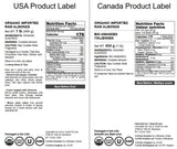 Food to Live - Organic Imported Raw Almonds, 1 Pound Non-GMO, Whole, No Shell, Unpasteurized, Unsalted, Vegan, Kosher, Keto-Friendly.