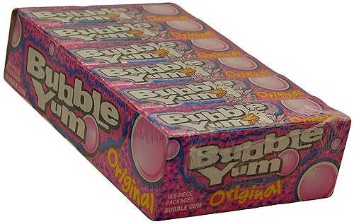 Hersheys Bubble Yum Regular, 5-Count (Pack of 18)