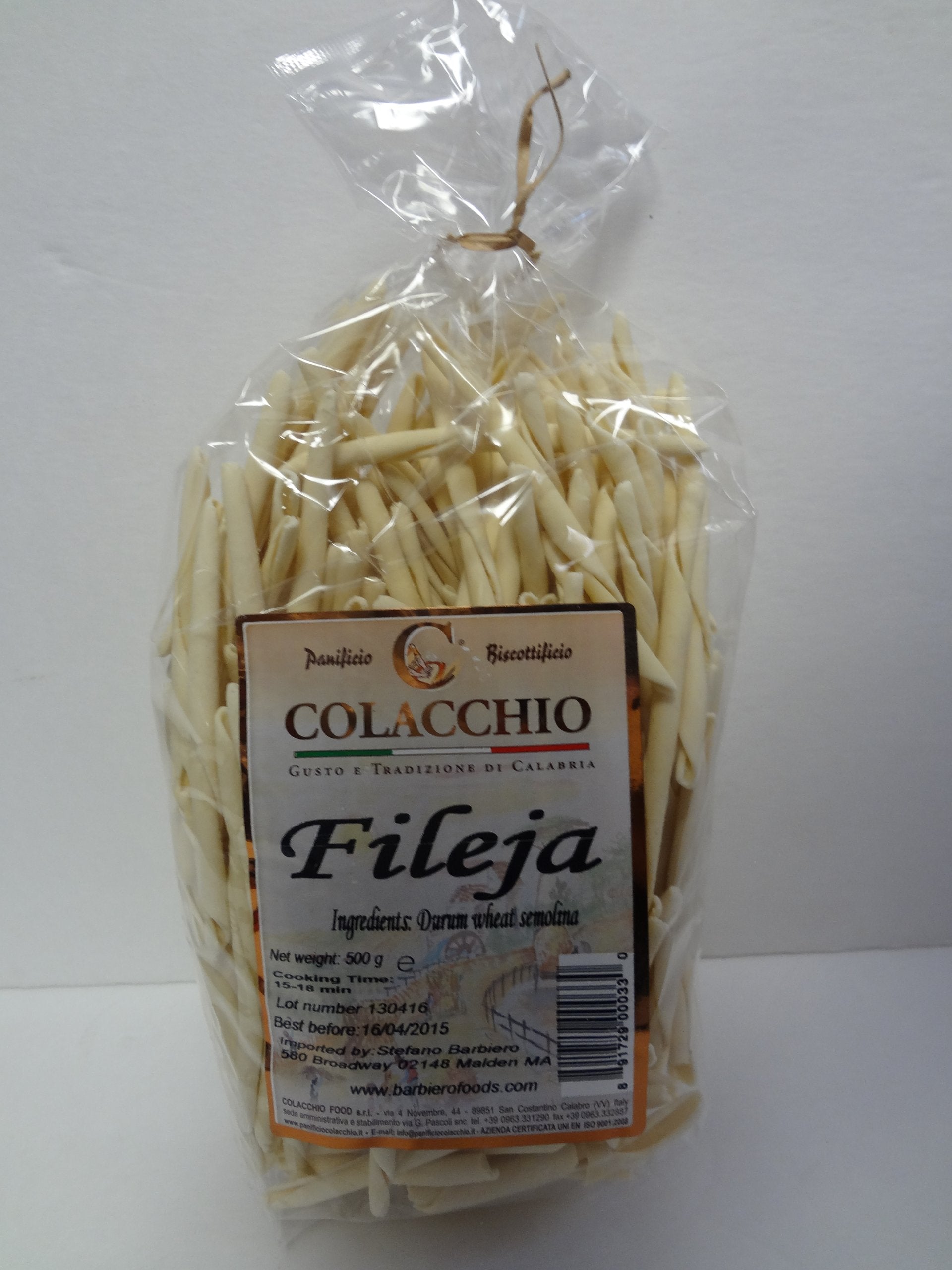 Colacchio - Fileja Calabrese - 500g - (17.64oz)