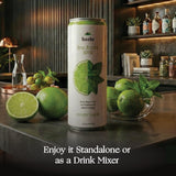 Hazlo Spritz (Lime & Mint) - Zero Proof Spritz Cocktail Mixer, Craft Mocktails with Adaptogens, Nootropics - Functional Seltzer, Calming Non Alcoholic