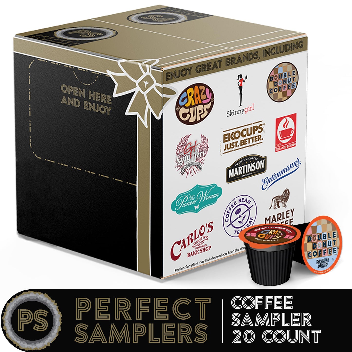 Perfect samplers Variety Pack Sampler, Assorted Single Serve Pods for Keurig K Cups Makers, 20 Count