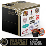 Perfect samplers Variety Pack Sampler, Assorted Single Serve Pods for Keurig K Cups Makers, 20 Count