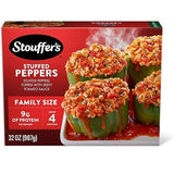 Stouffer's Stuffed Peppers, Family Size, Frozen Stuffed Peppers, Easy Family Frozen Dinner