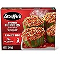 Stouffer's Stuffed Peppers, Family Size, Frozen Stuffed Peppers, Easy Family Frozen Dinner