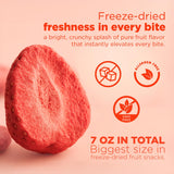 Pol’s Freeze Fresh - 6 Pack Sliced Freeze-Dried Strawberries (1 Oz Each) - No Added Sugar, Non-GMO, Vegan, Gluten-Free Single-Serve Snack Packs