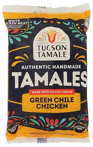 Tucson Tamale Company, Green Chile & Chicken Tamales, 10 Oz (Frozen)