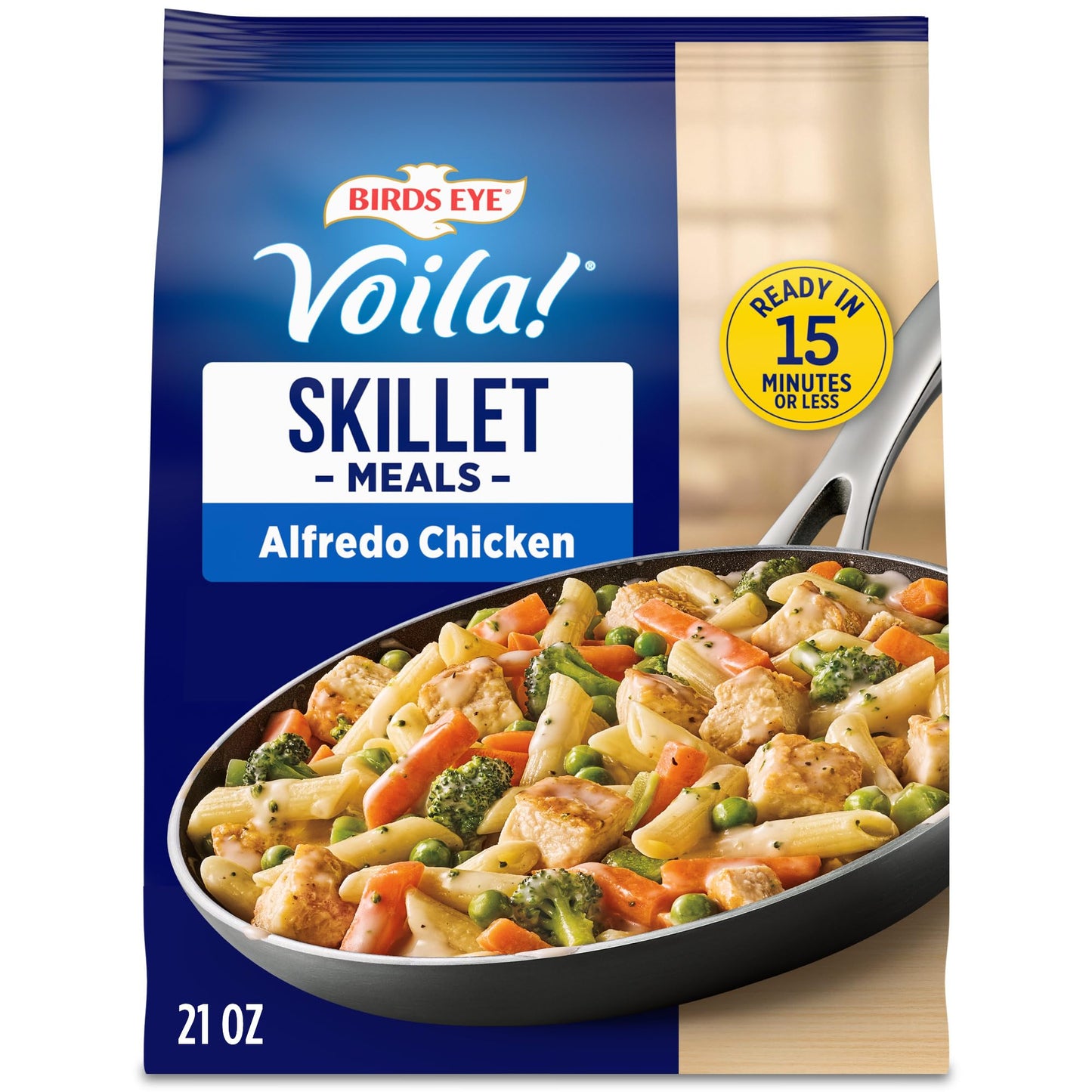 Birds Eye Voila! Alfredo Chicken Frozen Dinner, Easy-to-Prepare Meal, 1 CT