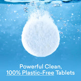 BLUELAND Toilet Bowl Cleaner Tablets, 2-Pack, 28 Count, Lemon Cedar, Plastic-Free, No Harsh Chemicals, Plant-Based