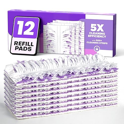 5X Cleaning Power Multi-Surface Mop Pad Refills, Compatible with Swiffer Power Mop Pads, for Cleaning Hardwood, Tile, Laminate, Vinyl Floors