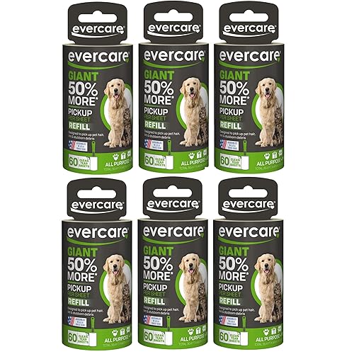 Evercare Giant PET Hair Roller REFILL - 6 Pack