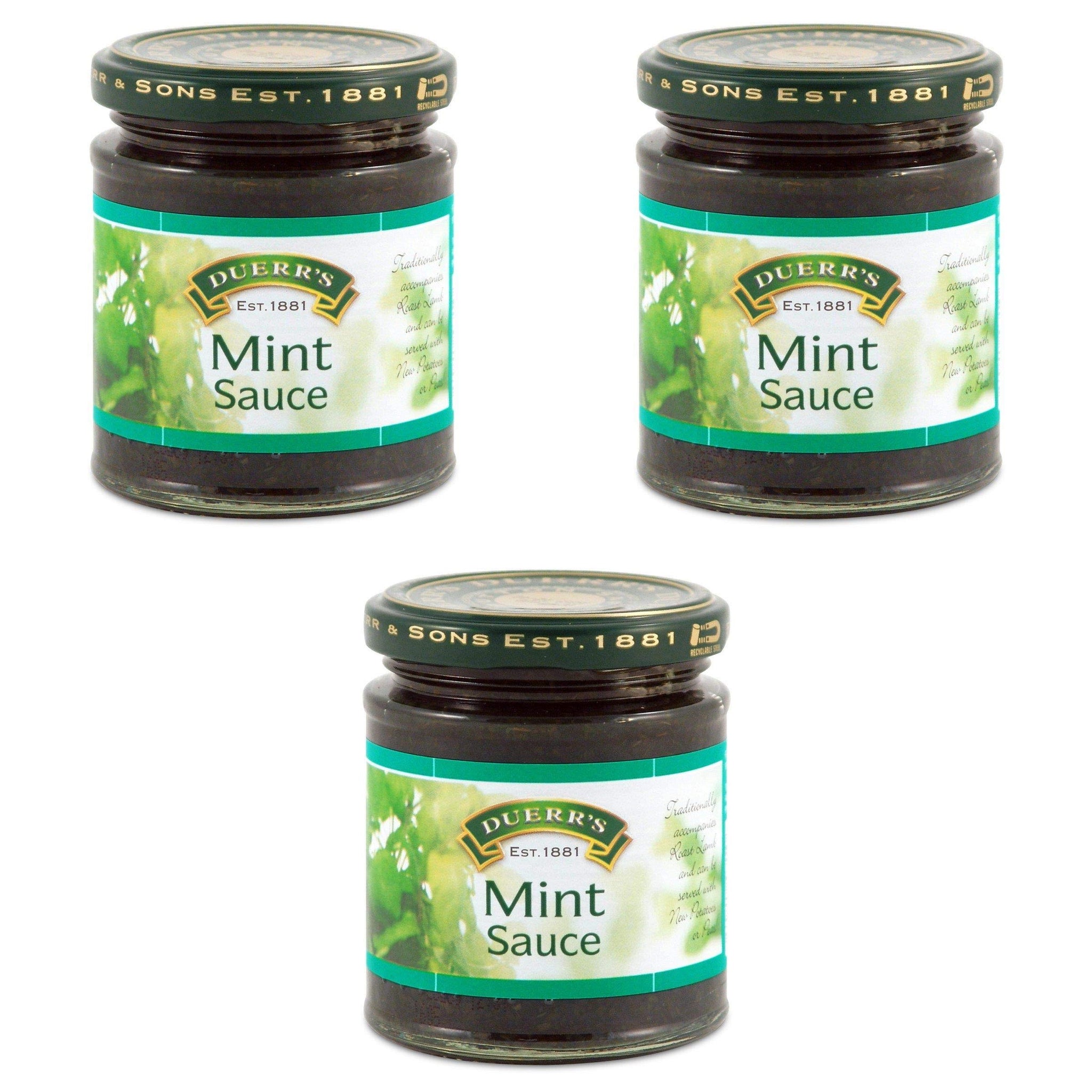 Duerr's Traditional English Mint Sauce - 9.9oz (280g) Pack of 3
