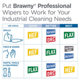 Georgia-Pacific Professional 25024 Brawny Industrial Heavy Duty Qrtrfld Shop Towels, 13x13, White, 70 Per Pack (Case of 12 Packs)