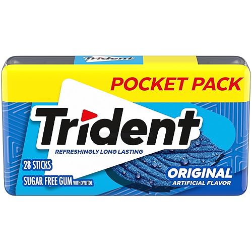 Trident Original Sugar Free Gum, 28 Piece Pocket Pack