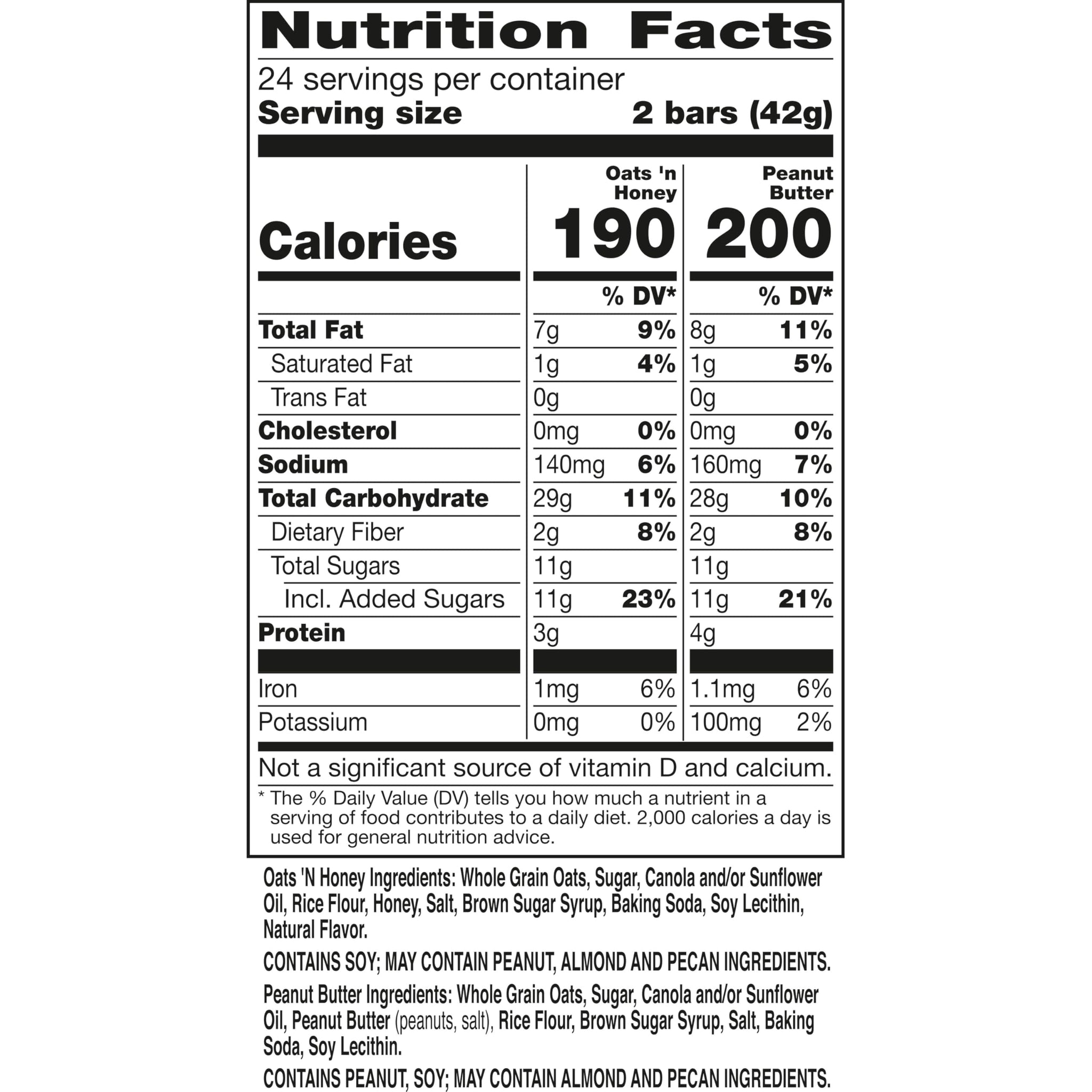 Nature Valley Crunchy Granola Bars, Variety Pack, 48 Ct, 35.76 oz (24 Pouches)