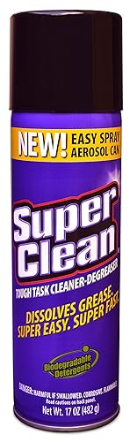SuperClean Multi Surface All Purpose Gunk Remover Aerosol Degreaser, Biodegradable, 17oz by Super Clean