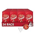 Lindt LINDOR Milk Chocolate Truffles, Milk Chocolate Candy with Smooth, Melting Truffle Center, 0.8 oz. Bag, Pack of 24