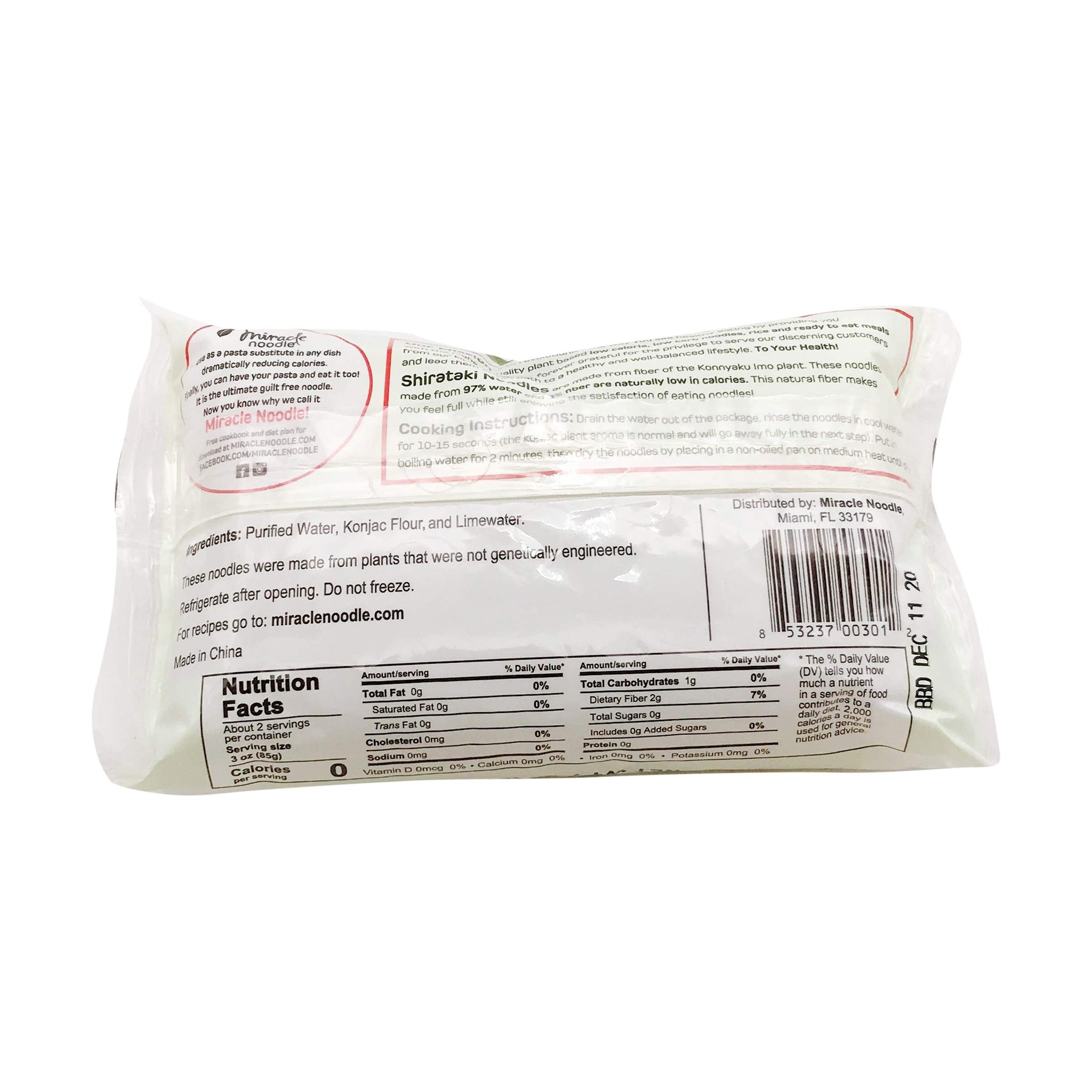 Miracle Noodle, Fettuccini Shiratake, 7 Ounce