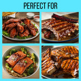 Croix Valley Blackberry Ancho Chile BBQ & Wing Sauce - 3 Pack (12 oz Glass Bottles) - Sweet Blackberry with Smooth Smokey Ancho Depth - Zero Sodium