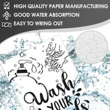 100 Pcs Disposable Hand Towels for Bathroom Funny Paper Guest Towels Decorative Dinner Napkins for Room Wedding Birthday Holiday Anniversary Baby