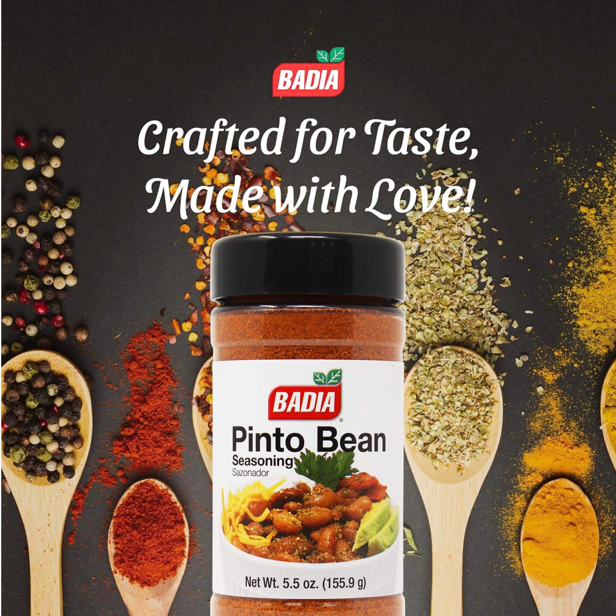 Badia Pinto Bean Seasoning, 5.5 oz - Savory Blend for Flavorful Beans, Soups, Stews & Latin Dishes