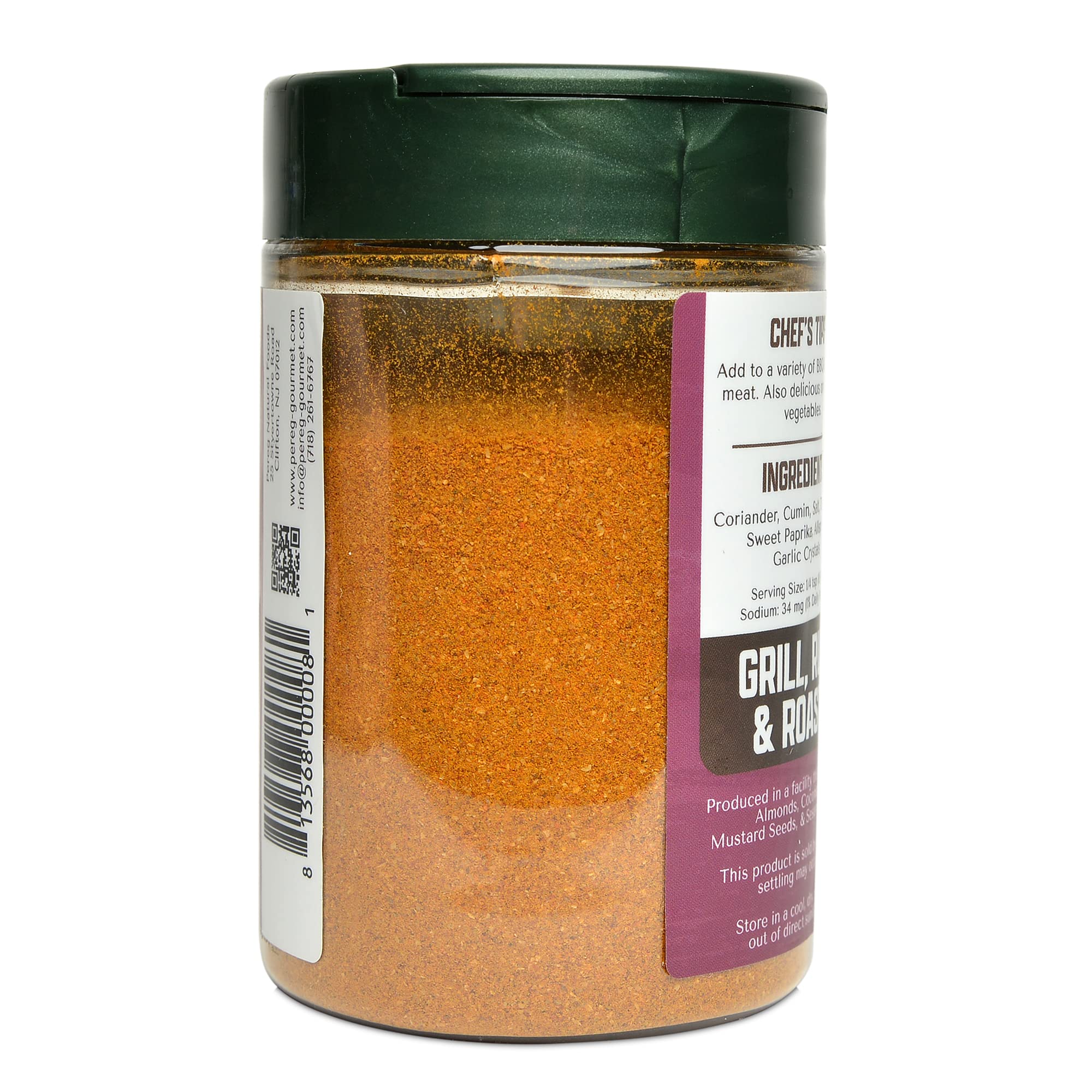 Pereg Shawarma Spice Seasoning (4.25 Oz) - Spice Rub for Meat, Beef, Gyro & Poultry - Grill Flavor - Middle Eastern Spice Mix - Mediterranean