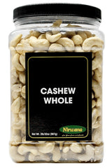 Raw Cashew - Premium Whole Nuts, Unsalted | Perfect for Snacks, Baking, and Dairy-Free Recipes | Keto-Friendly, High in Protein | 32 oz by Nirwana