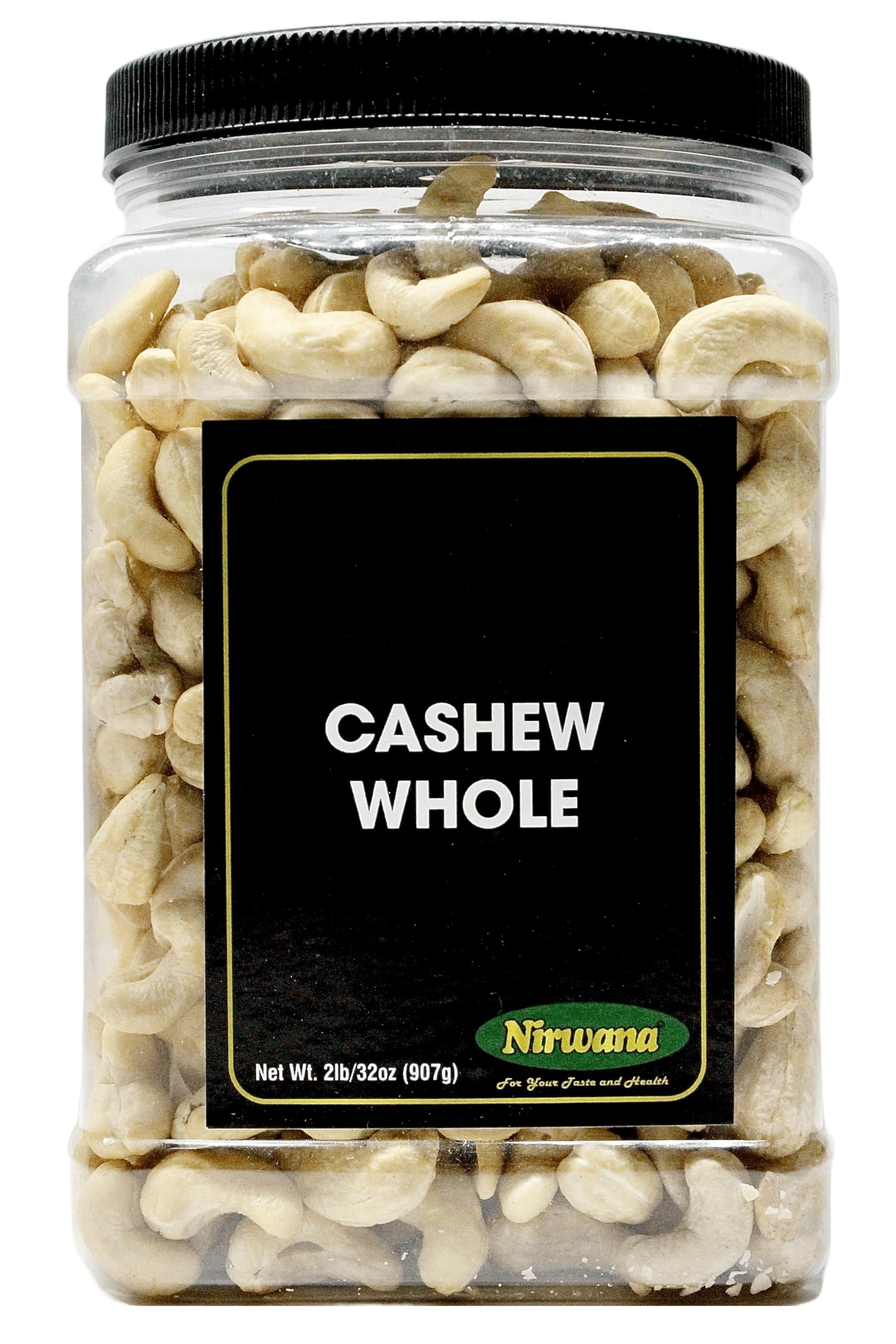 Raw Cashew - Premium Whole Nuts, Unsalted | Perfect for Snacks, Baking, and Dairy-Free Recipes | Keto-Friendly, High in Protein | 32 oz by Nirwana