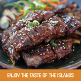 Aloha Shoyu - Kalbi Sauce - Low Sodium Sauce and Flavorful Marinade - Made in Hawaii - 24 oz. Bottle