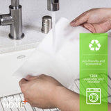 Kitchen + Home Paper Towel Alternative - Heavy Duty Washable Reusable Rayon Towels Made From Bamboo - One roll replaces 6 months of towels! 2 Pack