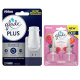 Glade PlugIn Plus Air Freshener Starter Kit, Scented Oil for Home and Bathroom, 1 Warmer + Refills (Warmer & 2 Berry Splash Plugins)
