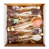 Candy Spoons - Edible Stirring Spoons for Hot Beverages & Desserts | 10 Spoons 10 FLAVORS Variety Gift Box | GLUTEN FREE | Naturally Flavored | Great