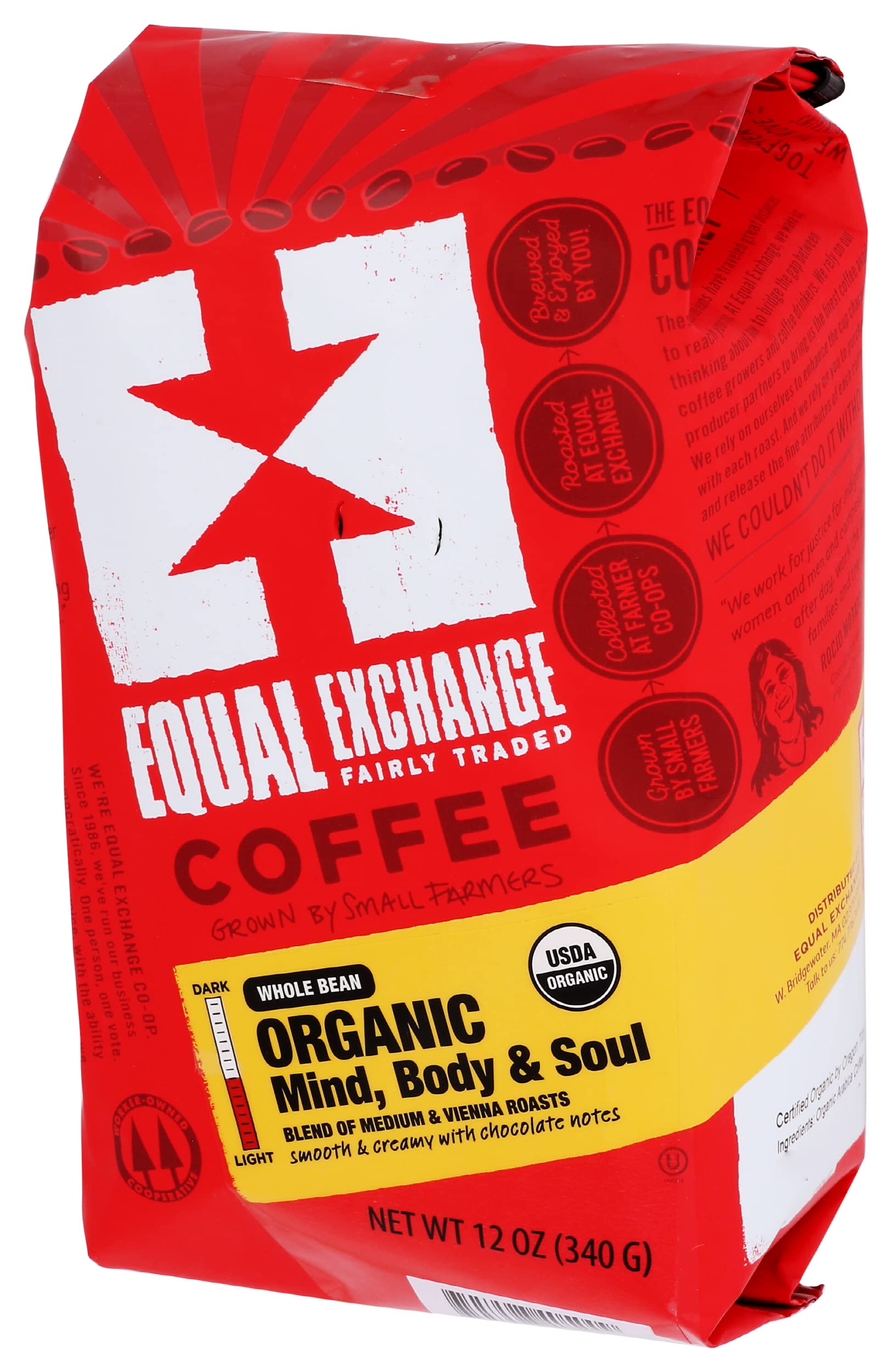 100% Organic Whole Bean Mind, Body & Soul Coffee