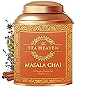 The Tea Heaven Masala Chai Tea Indian Loose Leaf Chai Tea with Whole Spices, Spiced Green Tea for Hot or Cold Brewing, 150 Grams (5.2 oz)
