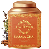 The Tea Heaven Masala Chai Tea Indian Loose Leaf Chai Tea with Whole Spices, Spiced Green Tea for Hot or Cold Brewing, 150 Grams (5.2 oz)