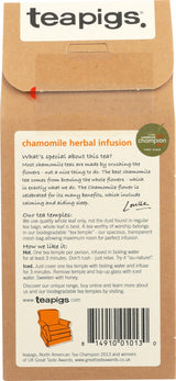 teapigs Chamomile Flowers Tea, 15 Count