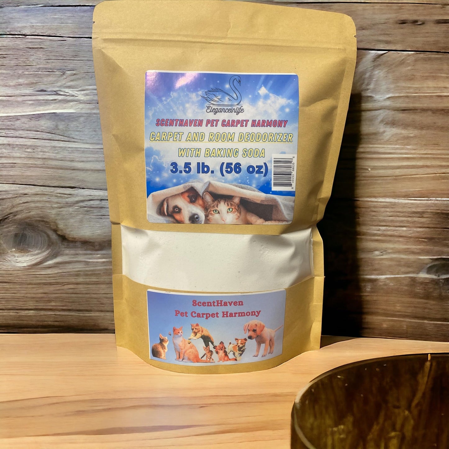 Eleganceinlife ScentHaven Pet Carpet Harmony - Carpet and Room Deodorizer with Baking Soda, 3.5 lb. (56 oz) - Neutralize Pet Odors and Refresh Your