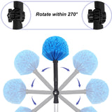 Twist-On Cobweb Duster Head, Soft Bristles Spider Web Duster Brush, Fits Standard 3/4 inch Threaded Poles