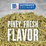 McCormick Culinary Dried Rosemary Leaves, 6 oz - One 6 Ounce Container of Dried Rosemary Herbs Perfect for Seasoning and Spices Blends for Grilling
