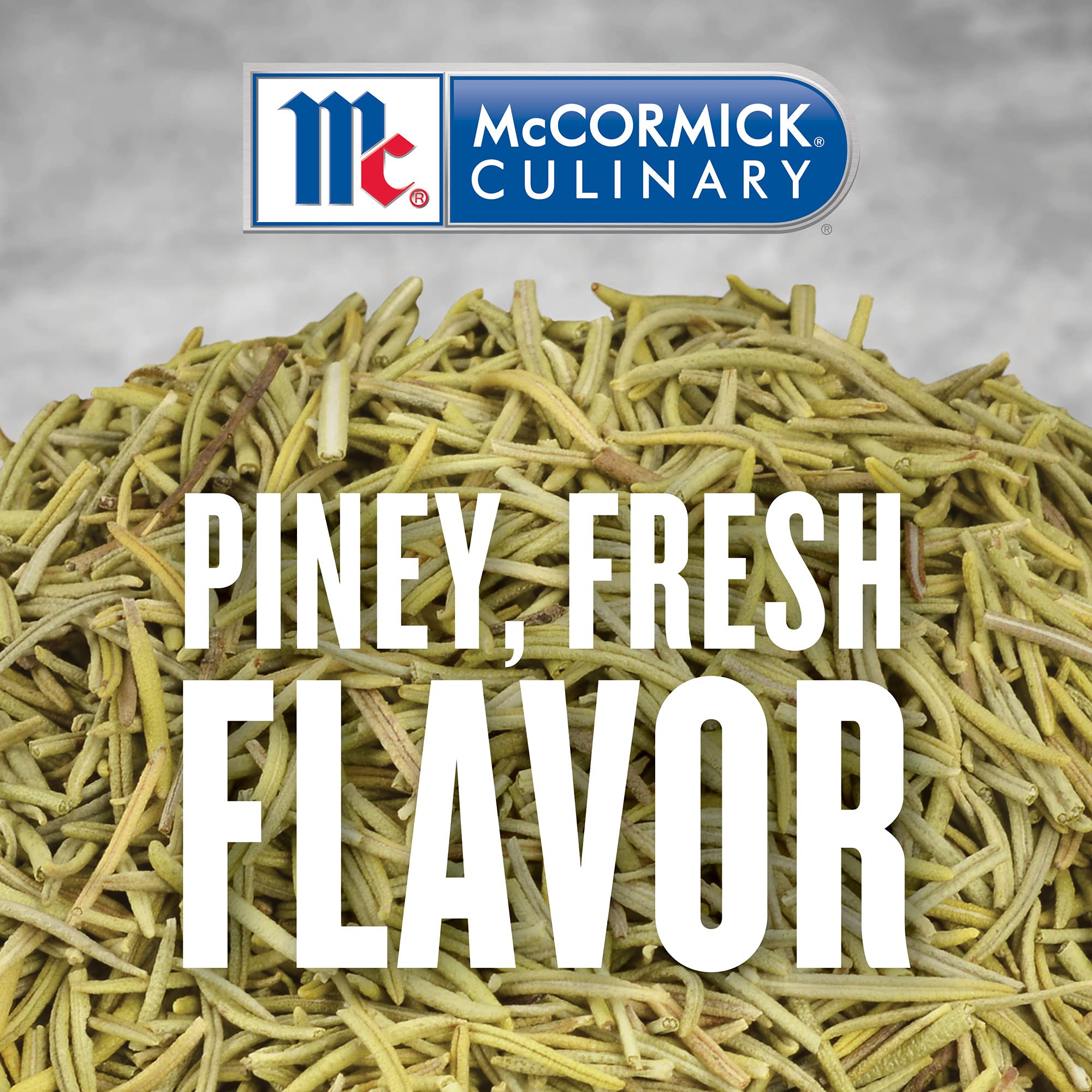 McCormick Culinary Dried Rosemary Leaves, 6 oz - One 6 Ounce Container of Dried Rosemary Herbs Perfect for Seasoning and Spices Blends for Grilling