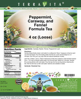 Peppermint, Caraway, and Fennel Formula Tea (Loose) (4 oz, ZIN: 517190) - 3 Pack