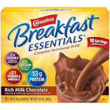 Nestle Carnation Instant Breakfast Rich Milk Chocolate 10 pk Nutritional Energy Drink 12.6 oz (Pack of 6)