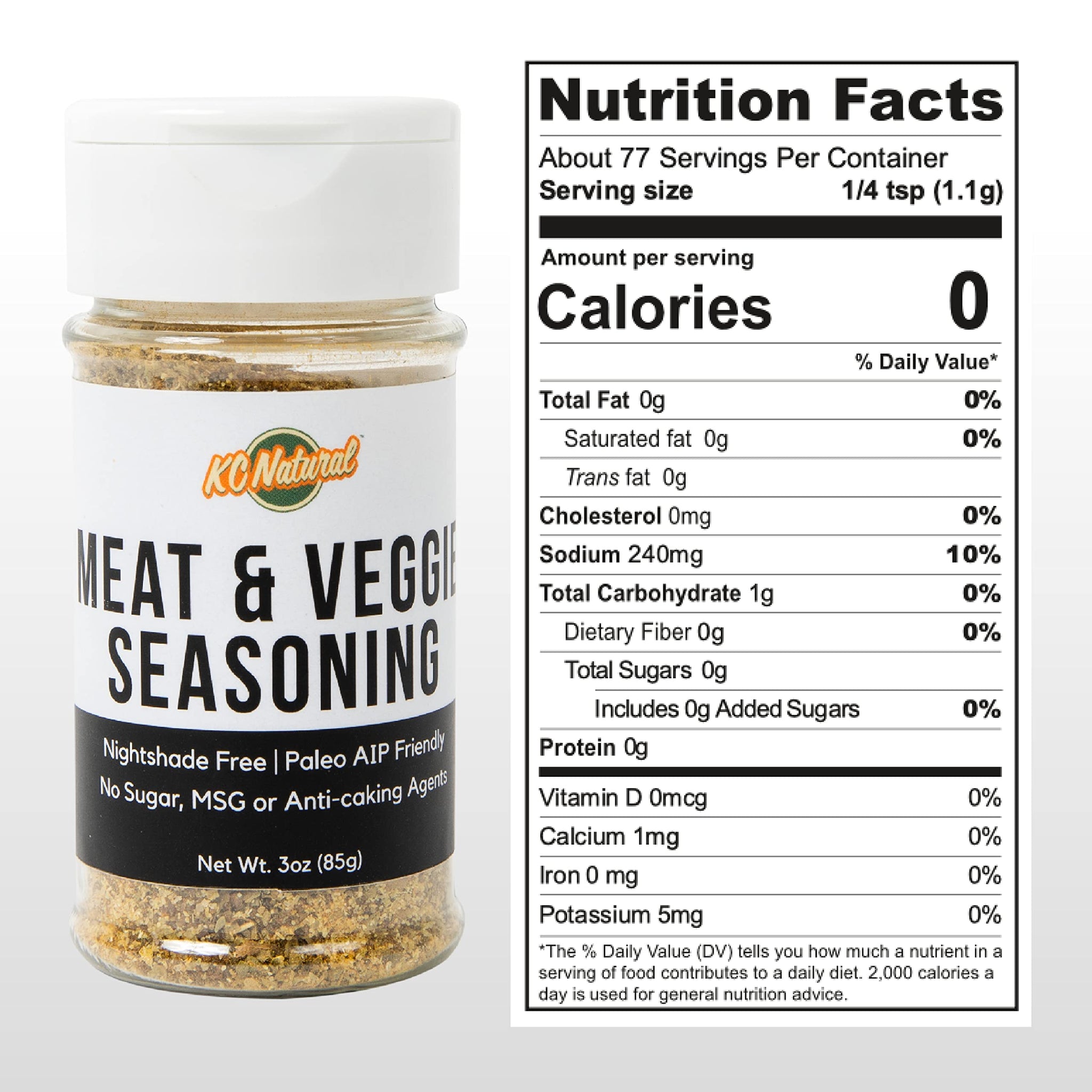 KC Natural - Paleo AIP Seasoning and Salt Bundle (3 Pack) - Mastodon Rub (2.5 oz), Seasoned Sea Salt (2.5 oz), All Purpose Seasoning (2.5 oz)