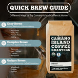 Camano Island Coffee Roasters Decaf Espresso Blend, Ground 12oz, Fresh Dark Roast Swiss Water Processed, USDA Organic, Fairly Traded, Shade Grown Top