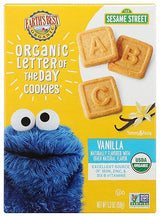 Earth's Best Organic Letter of the Day Cookies for Toddlers 2 Years Old and Up, Vanilla Flavor, 5.3 Ounce Box