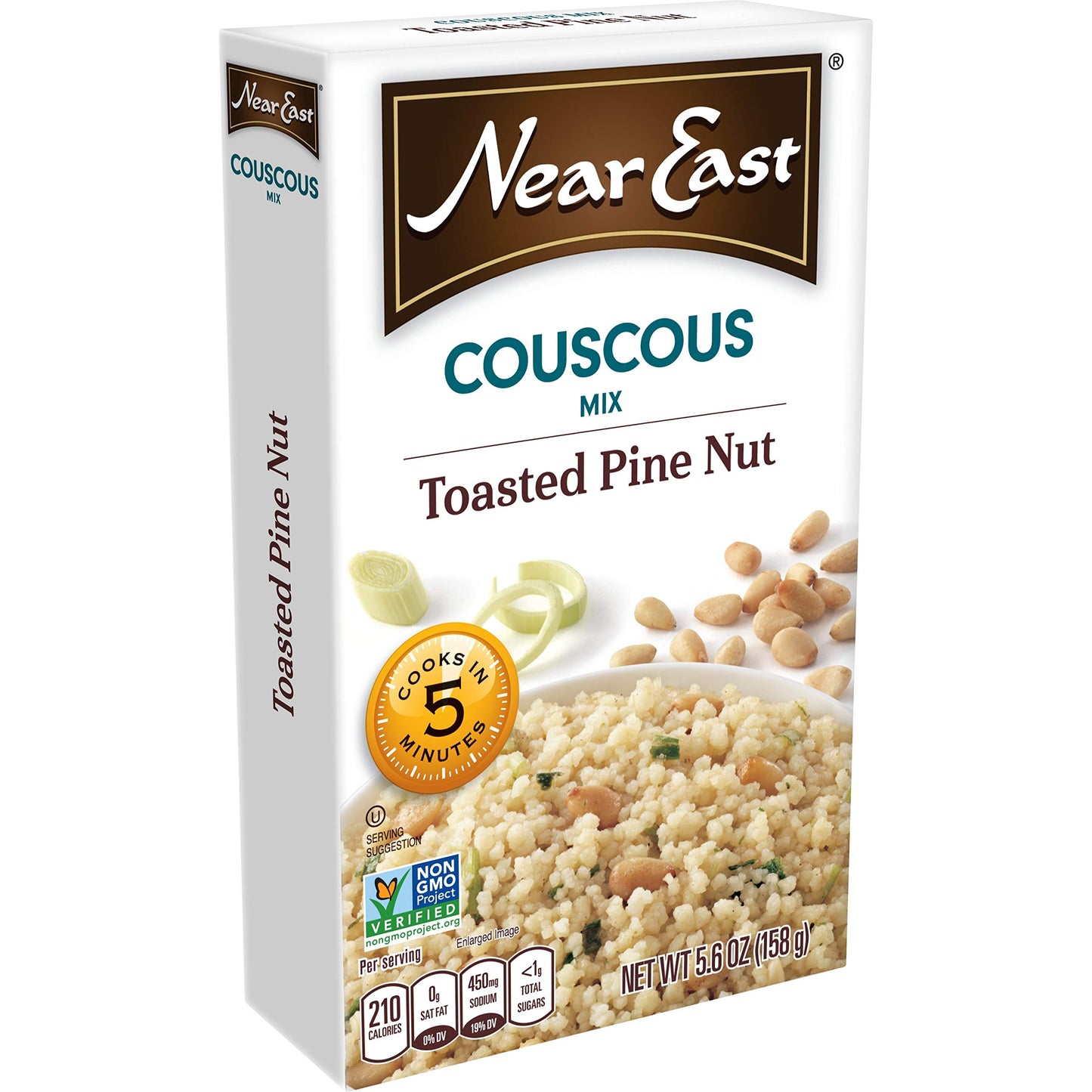 Near East Toasted Pine Nut Couscous Mix 5.6 oz (Pack of 12)