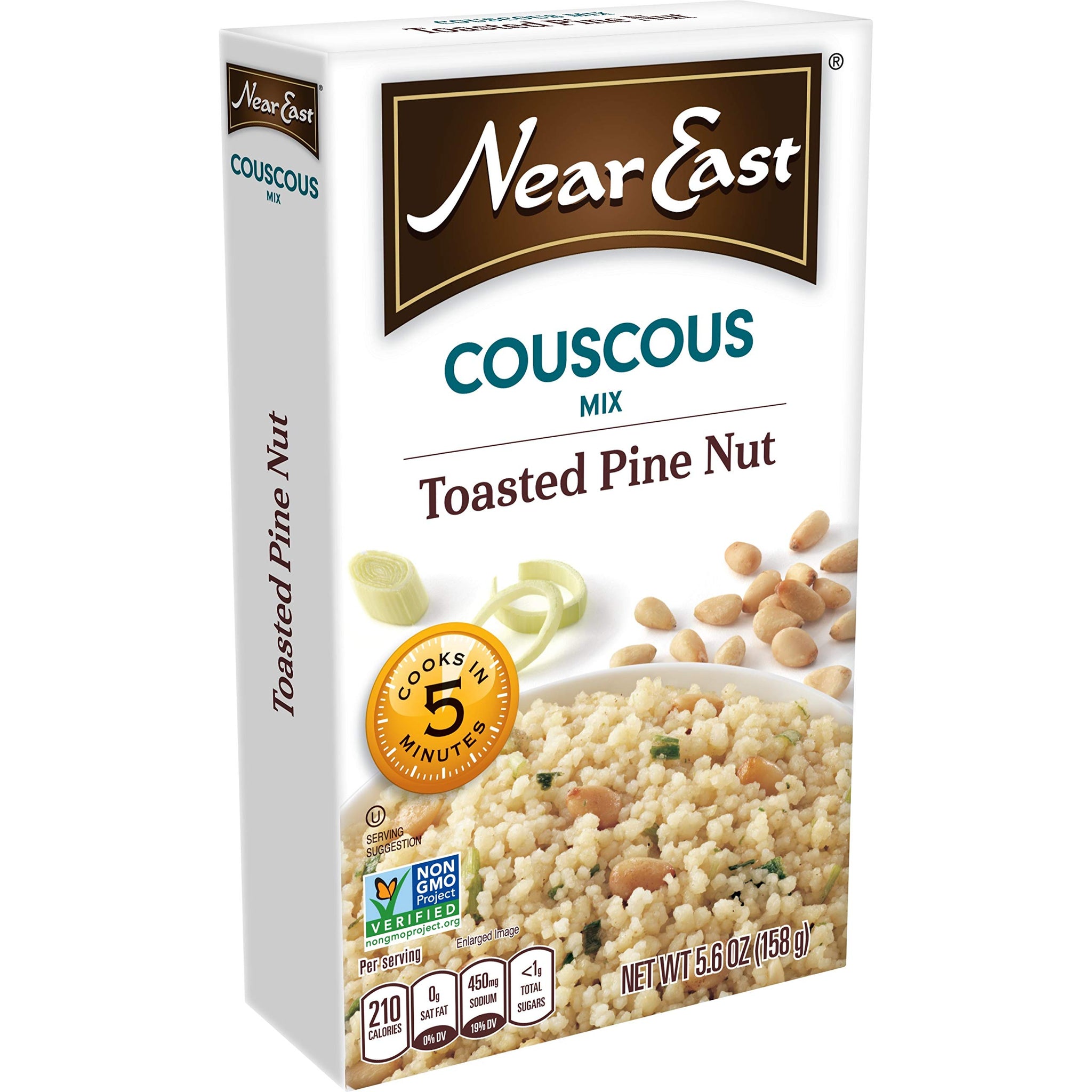 Near East Toasted Pine Nut Couscous Mix 5.6 oz (Pack of 12)