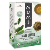 Numi Organic Tea Mate Lemon, Yerba Mate, Green Tea and Lemon Myrtle, 54 Green Tea Bags